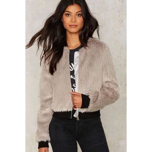 Nasty Gal Bardot Self Control Bomber